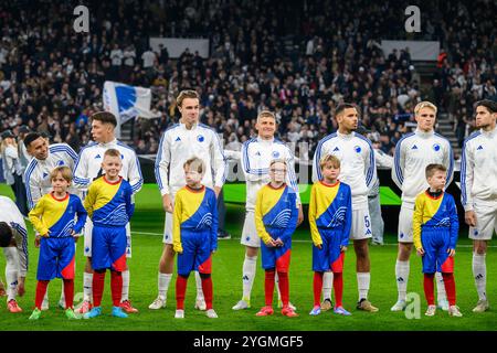 15 (FCK) - Marcos Lopez, 13 (FCK) - Rodrigo Huescas, 36 (FCK) - William Clem, 8 (FCK) - Magnus Mattsson, 5 (FCK) - Gabriel Pereira, 17 (FCK) - Victor Stockfoto