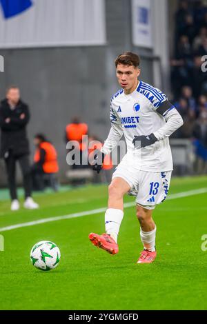 13 (FCK) - Rodrigo Huescas. Europa Conference League: FC København vs İstanbul Başakşehir F.K. - 07.11.2024. København, Danmark. 7. November 2024. Stockfoto