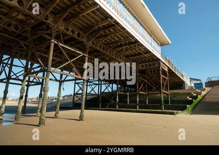 Nahaufnahme von Central Pier, Blackpool, Lancashire, England. Stockfoto