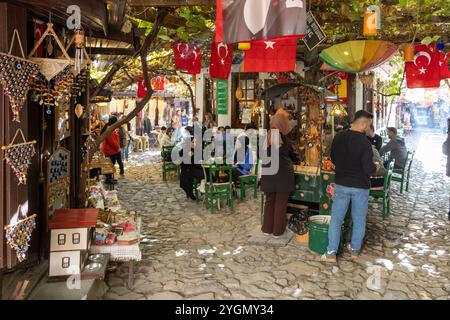 Safranbolu, berühmt für seine klassisch-osmanischen Architekturhäuser, ist ein touristisches Viertel in der Provinz Karabük, die zum UNESCO-Weltkulturerbe gehört Stockfoto