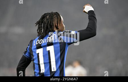 Torfeier Ademola Lookman Atalanta BC Bergamo (11) Champions League, MHPArena, MHP Arena Stuttgart, Baden-Württemberg, Deutschland, Europa Stockfoto