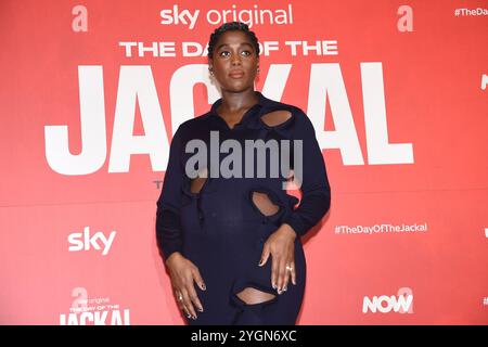 Roma, Latium. November 2024. Lashana Lynch nimmt am Fotoaufruf des Films The Day of the Jackal im Hotel St. Regis Rom (Italien) Teil, 07. November 2024 AllShotLive Credit: SIPA USA/Alamy Live News Stockfoto