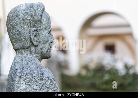 Büste des Dichters Peter Rosegger, Steirische Ehrengalerie im Schloss, Graz, Steiermark, Österreich, Europa Stockfoto