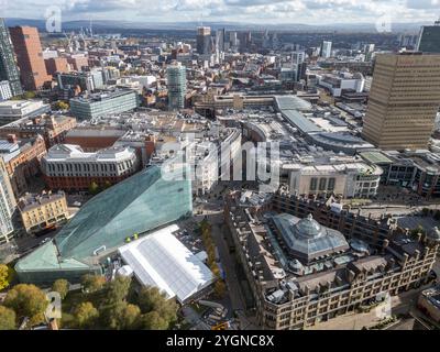 National Football Museum oder Urbis and Corn Exchange, Manchester, England Stockfoto