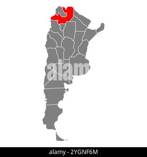 Salta von Argentinien Karte Symbol Form, Reise Web Symbol Vektor Illustration . Stock Vektor