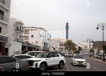 Die Straßenszene mutrah oman im Nahen Osten Stockfoto