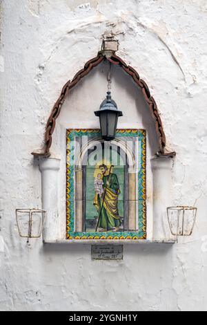 Religiöse Votivnische, Amalfi, Kampanien, Italien Stockfoto