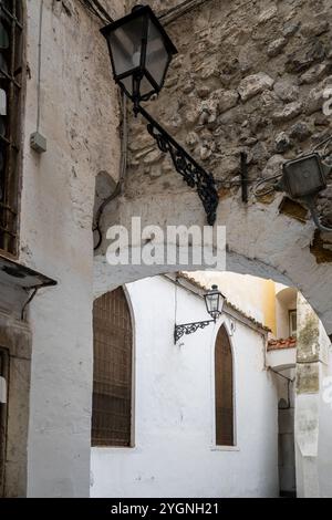Malerische Straßenecke von Amalfi, Kampanien, Italien Stockfoto