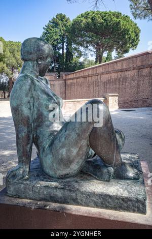 Perpignan, Frankreich - 24. August 2024: Palais des ROIs de Majorque, ein touristisches Wahrzeichen in Perpignan, Frankreich Stockfoto