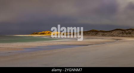 North Beach auf der Insel Berneray in den Äußeren Hebriden Schottlands Stockfoto