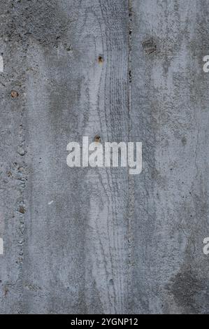 Hintergrund mit Stahlbetonstruktur, mit Aufdruck aus Guss in Holzschalung Stockfoto