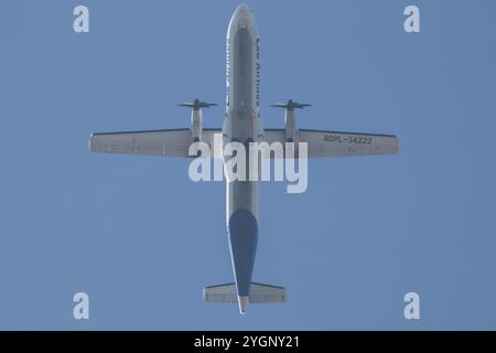 Chiangmai, Thailand - 21. Januar 2024: RDPL-34222 ATR72-600 von Lao Airlines. Flug Chiang mai nach Luang Prabang. Stockfoto