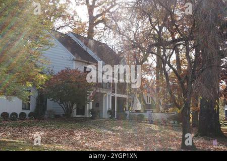 Herbstlandschaft im Südosten von Pennsylvania. Stockfoto