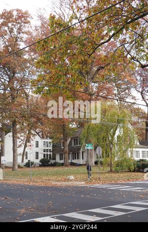 Herbstlandschaft im Südosten von Pennsylvania. Stockfoto