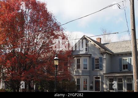 Herbstlandschaft im Südosten von Pennsylvania. Stockfoto