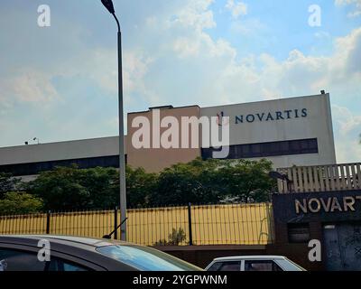 Kairo, Ägypten, Oktober 31 2024: Novartis CO in Ägypten die Novartis AG ist ein Schweizer multinationales Pharmaunternehmen mit Sitz in Basel, Schweiz Stockfoto