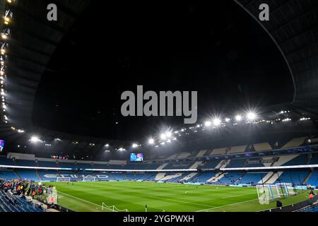 Manchester, Großbritannien. November 2024. Eine allgemeine Ansicht des Etihad Stadions vor dem Barclays Women's Super League Match Manchester City Women vs Tottenham Hotspur's Women im Etihad Stadium, Manchester, Vereinigtes Königreich, 8. November 2024 (Foto: Cody Froggatt/News Images) in Manchester, Vereinigtes Königreich am 11.08.2024. (Foto: Cody Froggatt/News Images/SIPA USA) Credit: SIPA USA/Alamy Live News Stockfoto