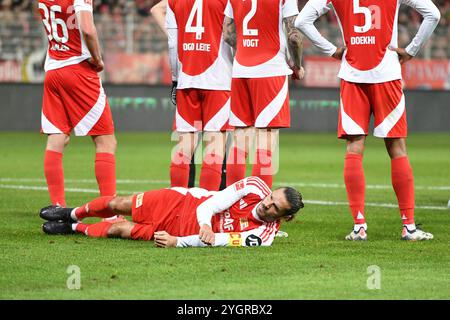 Berlin, Deutschland. November 2024. Christopher Trimmel (1. FC Union Berlin, #28) GER, 1. FC Union Berlin gegen SC Freiburg, Fussball, Bundesliga, Saison 2024/2025, 10. SPIELTAG, 08.11.2024 (DFL-VORSCHRIFTEN VERBIETEN DIE VERWENDUNG VON FOTOS ALS BILDSEQUENZEN UND/ODER QUASI-VIDEO.) Foto: Eibner-Pressefoto/Ryan Sleiman Credit: dpa/Alamy Live News Stockfoto