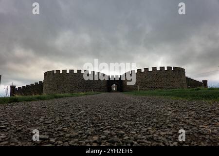 Ruine eines Herrenhauses aus dem 18. Jahrhundert, Sitz des Earl Bishop Stockfoto