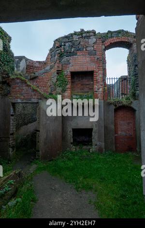 Ruine eines Herrenhauses aus dem 18. Jahrhundert, Sitz des Earl Bishop Stockfoto