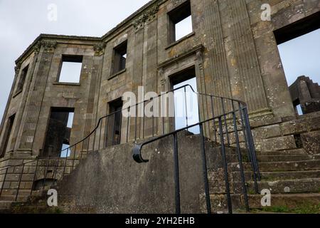 Ruine eines Herrenhauses aus dem 18. Jahrhundert, Sitz des Earl Bishop Stockfoto