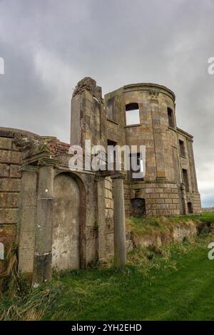 Ruine eines Herrenhauses aus dem 18. Jahrhundert, Sitz des Earl Bishop Stockfoto