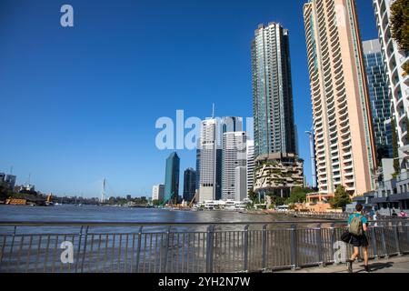 Brisbane, Queensland. Oktober 2024. Riverwalk, Brisbane. Quelle: Richard Milnes/Alamy Stockfoto