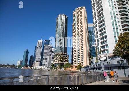 Brisbane, Queensland. Oktober 2024. Riverwalk, Brisbane. Quelle: Richard Milnes/Alamy Stockfoto