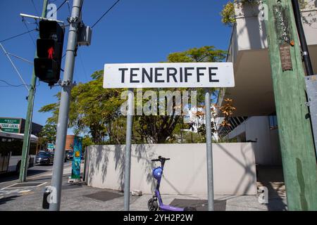 Brisbane, Queensland. Oktober 2024. Der Vorort Brisbane von Teneriffa. Quelle: Richard Milnes/Alamy Stockfoto