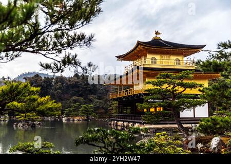 Der Goldene Pavillon in Kinkaku-JI, Kyoto Stockfoto