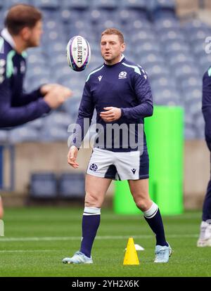 Der schottische Finn Russell spielte im Scottish Gas Murrayfield Stadium in Edinburgh. Bilddatum: Samstag, 9. November 2024. Stockfoto