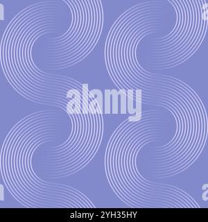Abstraktes Raster-Kreismuster auf blauem Hintergrund. Stockfoto