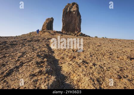 Malerische Vulkanlandschaft in Roque Nublo, Gran Canaria, Spanien, Europa Stockfoto