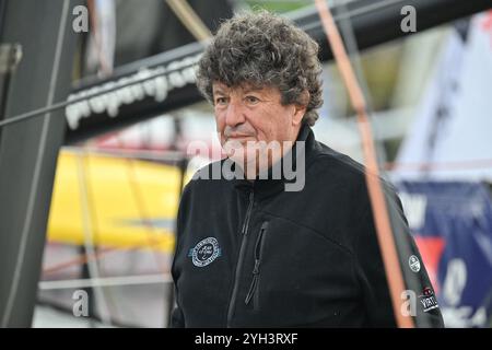 Jean Le Cam, französischer professioneller Segler und Skipper, Tout, startet en Finistere Team am Vorabend des Starts der Vendee Globe 2024, am 9. November 2024 in Les Sables-d'Olonne. Foto: Tomas Stevens/ABACAPRESS. COM Credit: Abaca Press/Alamy Live News Stockfoto