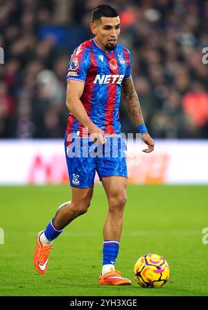 Daniel Munoz aus Crystal Palace in Aktion während des Premier League-Spiels im Selhurst Park, London. Bilddatum: Samstag, 9. November 2024. Stockfoto