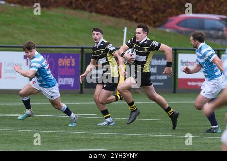 Melrose, Großbritannien. November 2024. Samstag, 9. November 2024 Arnold Clark Premiership (Herren) Melrose Rugby vs Edinburgh Academical FC First Half ( Credit: Rob Gray/Alamy Live News) Stockfoto