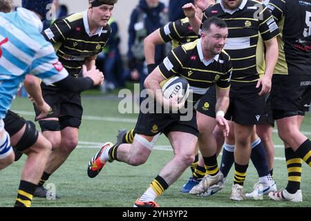 Melrose, Großbritannien. November 2024. Samstag, 9. November 2024 Arnold Clark Premiership (Herren) Melrose Rugby vs Edinburgh Academical FC First Half ( Credit: Rob Gray/Alamy Live News) Stockfoto