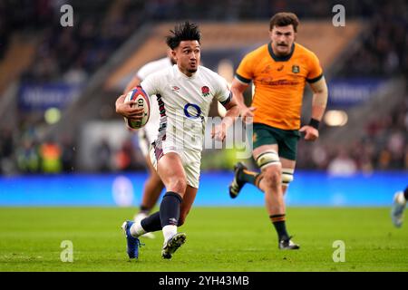 London, England. November 2024. Englands Marcus Smith während des Autumn International Matches zwischen England und Australien im Allianz Stadium in Twickenham. Quelle: Ben Whitley/Alamy Live News Stockfoto