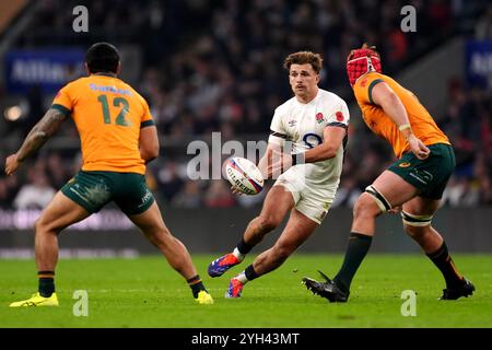 London, England. November 2024. Englands Henry Slade während des Autumn International Matches zwischen England und Australien im Allianz Stadium in Twickenham. Quelle: Ben Whitley/Alamy Live News Stockfoto