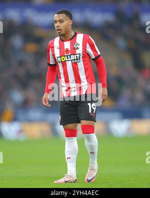 Wolverhampton, Großbritannien. November 2024. Cameron Archer of Southampton während des Premier League-Spiels Wolverhampton Wanderers gegen Southampton in Molineux, Wolverhampton, Vereinigtes Königreich, 9. November 2024 (Foto: Gareth Evans/News Images) in Wolverhampton, Vereinigtes Königreich am 11.9.2024. (Foto: Gareth Evans/News Images/SIPA USA) Credit: SIPA USA/Alamy Live News Stockfoto