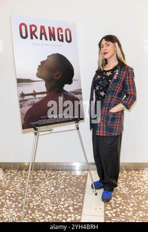 Los Angeles, USA. November 2024. Filmemacher Ventiko nimmt an der Premiere von ORANGO: Voices of My Ahnors in Los Angeles im Cinelounge Sunset Theater, Los Angeles, CA, 8. November 2024 Teil Credit: Eugene Powers/Alamy Live News Stockfoto