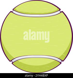 Tennisball in Farbe Stock Vektor
