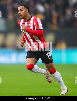 Wolverhampton, Großbritannien. November 2024. Cameron Archer of Southampton während des Premier League-Spiels Wolverhampton Wanderers gegen Southampton in Molineux, Wolverhampton, Vereinigtes Königreich, 9. November 2024 (Foto: Gareth Evans/News Images) in Wolverhampton, Vereinigtes Königreich am 11.9.2024. (Foto: Gareth Evans/News Images/SIPA USA) Credit: SIPA USA/Alamy Live News Stockfoto