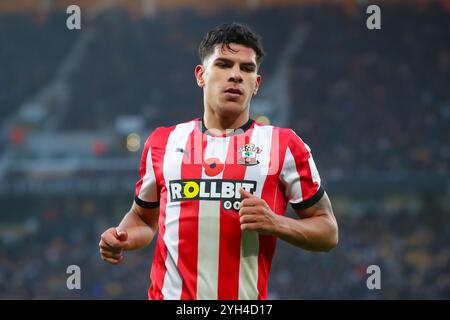 Wolverhampton, Großbritannien. November 2024. Mateus Fernandes von Southampton während des Premier League-Spiels Wolverhampton Wanderers gegen Southampton in Molineux, Wolverhampton, Vereinigtes Königreich, 9. November 2024 (Foto: Gareth Evans/News Images) in Wolverhampton, Vereinigtes Königreich am 11. September 2024. (Foto: Gareth Evans/News Images/SIPA USA) Credit: SIPA USA/Alamy Live News Stockfoto