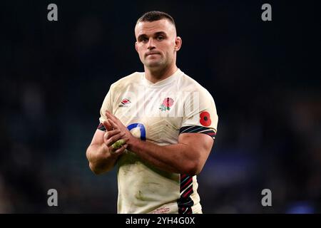 London, England. November 2024. Englands Ben Earl nach dem Herbst-Spiel zwischen England und Australien im Allianz Stadium in Twickenham. Quelle: Ben Whitley/Alamy Live News Stockfoto
