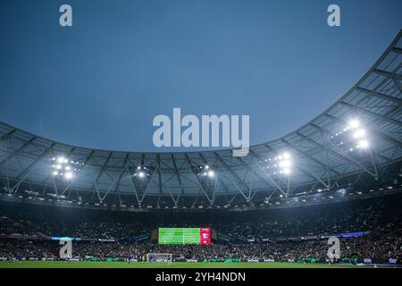 London, Großbritannien. November 2024. London, England, 9. November 2024: Stadion während des Premier League-Spiels zwischen West Ham und Everton im London Stadium in London, England. (Pedro Porru/SPP) Credit: SPP Sport Press Photo. /Alamy Live News Stockfoto