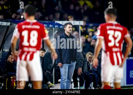 BREDA, Niederlande. November 2024. Fußball, Rat Verlegh Stadion, niederländische eredivisie, Saison 2024/2025, während des Spiels NAC - PSV, NAC Breda Trainer Carl Hoefkens Credit: Pro Shots/Alamy Live News Stockfoto