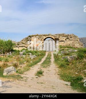 Anavarza Ancient City in Kozan, Adana, Türkei. Stockfoto