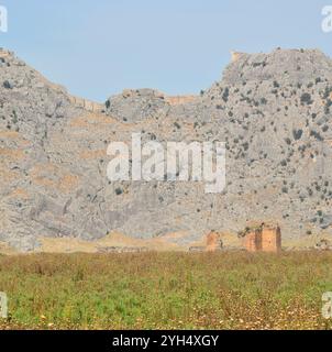 Anavarza Ancient City in Kozan, Adana, Türkei. Stockfoto