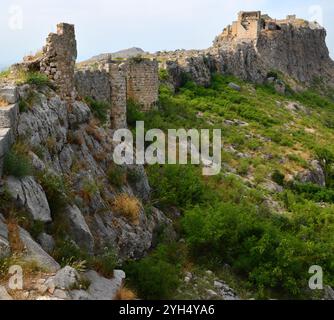 Anavarza Ancient City in Kozan, Adana, Türkei. Stockfoto